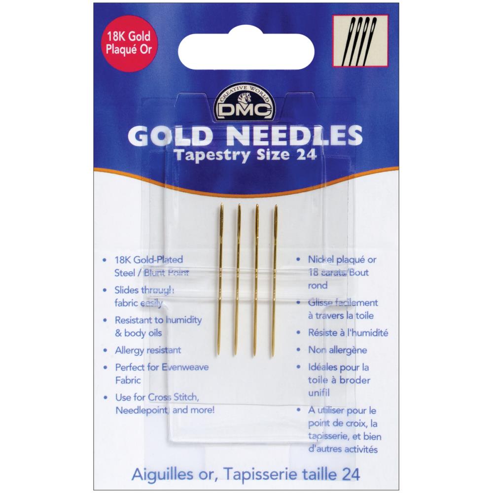 DMC Gold Tapestry Hand Needles Size 24